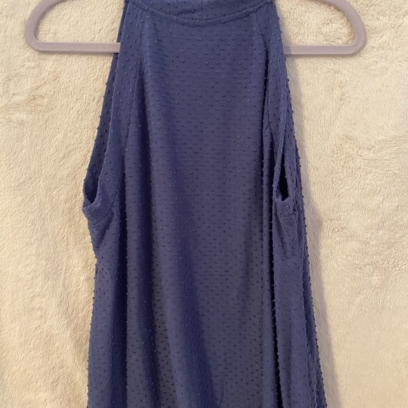 Blue knit halter top - Picture 2 of 2